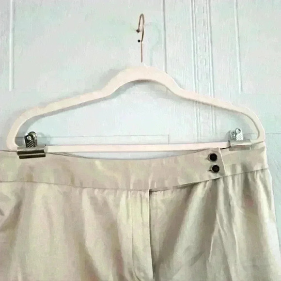Silky Wide Leg Off-White Cotton Pant Size 14 EUC - Picture 3 of 11